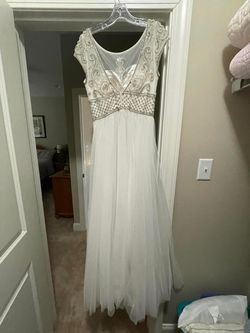 Sherri Hill White Size 6 Military Straight Dress on Queenly
