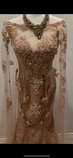 Terani Couture Nude Size 8 70 Off 50 Off Mermaid Dress on Queenly