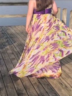 Tony Bowls Multicolor Size 20 Train 50 Off Plus Size Floor Length A-line Dress on Queenly
