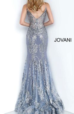 Jovani Purple Size 0 Floor Length Military Mermaid Dress on Queenly