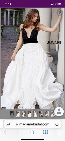 Jovani White Size 2 Free Shipping Silk Floor Length Tall Height Straight Dress on Queenly