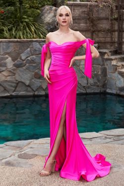 Style CD943 Cinderella Divine Pink Size 4 Side slit Dress on Queenly