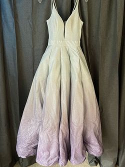 Colors Silver Size 6 Pageant Floor Length Ball gown on Queenly