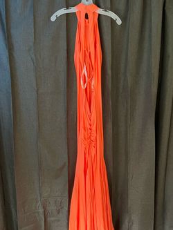 Sherri Hill Orange Size 4 Floor Length Tall Height Mermaid Dress on Queenly