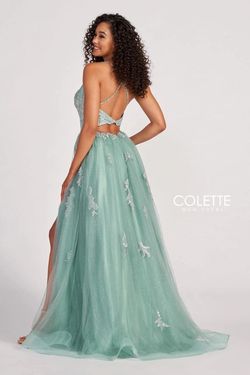 Style CL2062 Colette By Mon Cheri Green Size 2 Tulle A-line Dress on Queenly