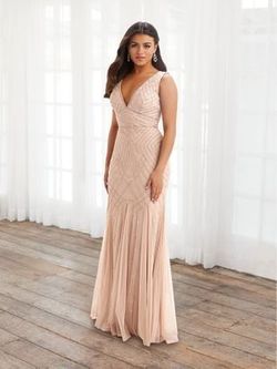 Style 40392 House Of Wu Pink Size 8 V Neck Mermaid Dress on Queenly