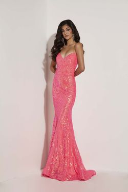 Style 7430 Jasz Couture Pink Size 2 Pageant Sequin Mermaid Dress on Queenly