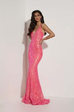 Style 7432 Jasz Couture Hot Pink Size 0 Pageant Sequin Mermaid Dress on Queenly