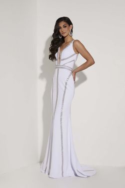 Style 7438 Jasz Couture White Size 4 Tall Height 7438 Mermaid Dress on Queenly