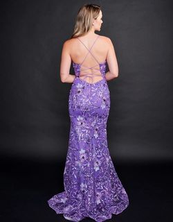 Style 8212 Nina Canacci Purple Size 2 Pageant Tall Height Mermaid Dress on Queenly