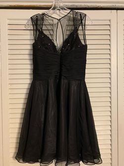 Mac Duggal Black Size 8 Midi Homecoming Cocktail Dress on Queenly