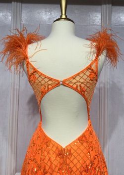 Orange Size 4 A-line Dress on Queenly
