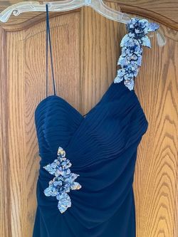 Faviana Blue Size 6 Backless Cocktail Dress on Queenly