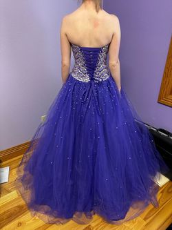 MoriLee Purple Size 2 Prom Black Tie Ball gown on Queenly