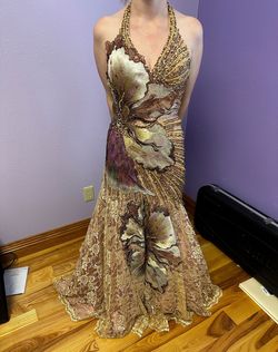 Mac Duggal Nude Size 2 Floor Length Mermaid Dress on Queenly