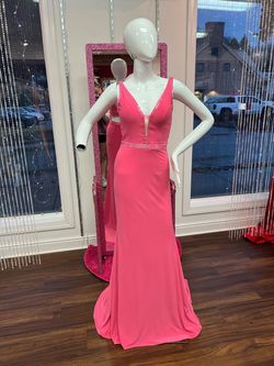 Sherri Hill Pink Size 4 Floor Length Straight Dress on Queenly