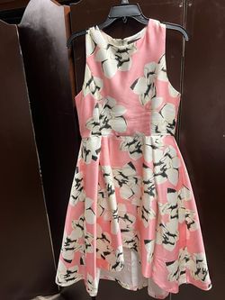Gracia Pink Size 10 Summer Midi Cocktail Dress on Queenly