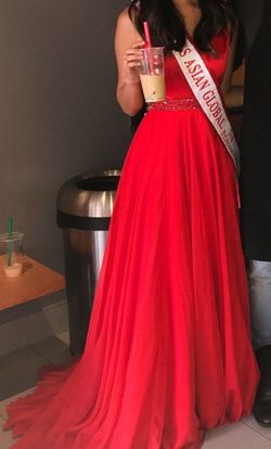 Sherri Hill Red Size 2 A-line Dress on Queenly