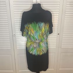 New York & Company Multicolor Size 8 Midi Tall Height Cocktail Dress on Queenly