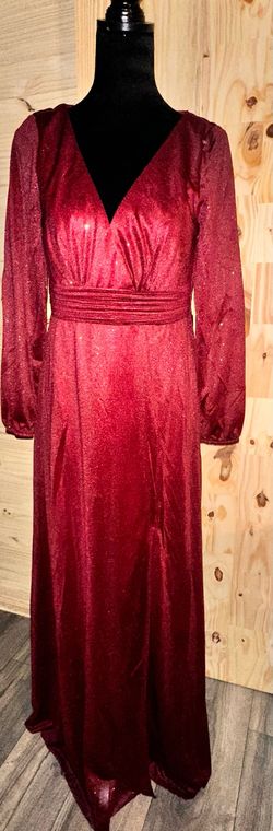 Red Size 12 Straight Dress on Queenly