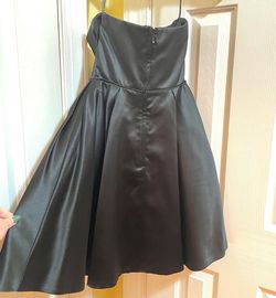 Sherri Hill Black Size 0 Sorority Formal Midi Homecoming Cocktail Dress on Queenly