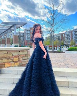 Sherri Hill Black Size 00 Floor Length Ball gown on Queenly
