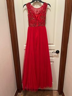 Sherri Hill Red Size 0 Floor Length Black Tie Ball gown on Queenly