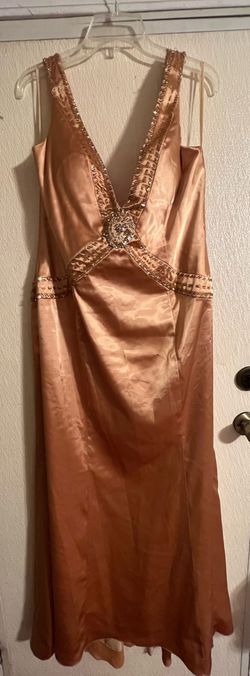 Princess Collection Gold Size 18 Military Straight Dress on Queenly
