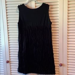 Panitti Black Size 12 Tall Height Sequined Cocktail Dress on Queenly