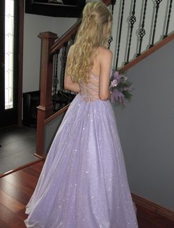Sherri Hill Purple Size 2 Floor Length Prom Ball gown on Queenly