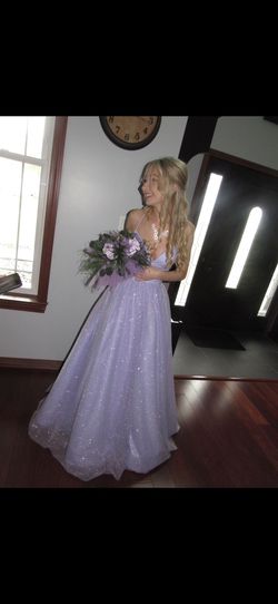 Sherri Hill Purple Size 2 Floor Length Prom Ball gown on Queenly