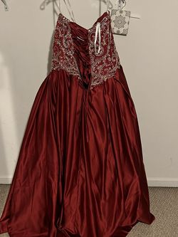 Red Size 26 Ball gown on Queenly