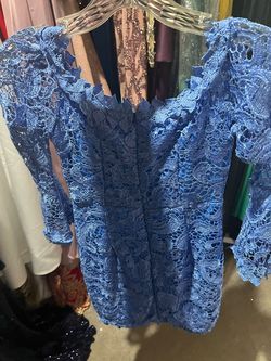 Style -1 Blue Size 2 Cocktail Dress on Queenly