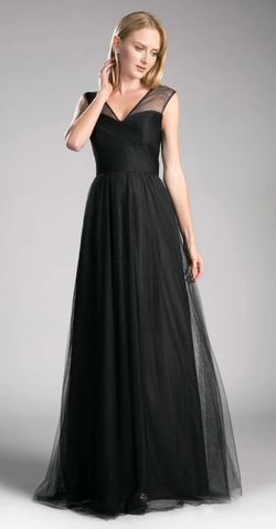 Cinderella Divine Black Size 6 A-line Dress on Queenly