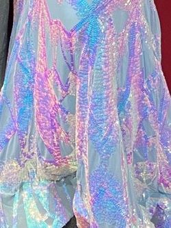 Jovani Multicolor Size 12 Floor Length Plus Size Mermaid Dress on Queenly