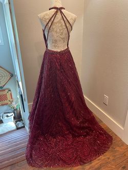 Alyce Paris Red Size 8 Pageant Black Tie Prom Ball gown on Queenly