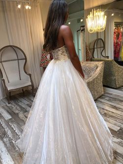 Sherri Hill White Size 2 Floor Length Tall Height Prom Train Dress on Queenly