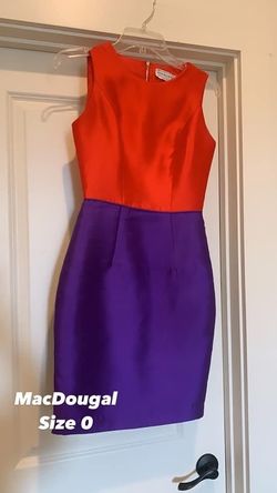 Mac Duggal Multicolor Size 0 Euphoria Midi Interview Cocktail Dress on Queenly