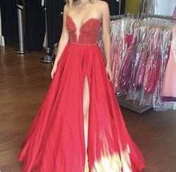 Sherri Hill Red Size 6 Floor Length 70 Off Ball gown on Queenly