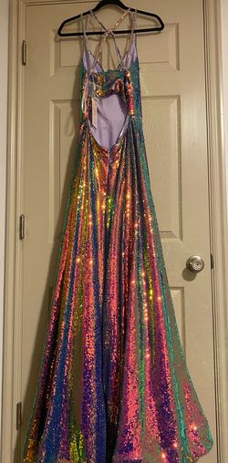 Dream dressy Multicolor Size 8 Black Tie Straight Dress on Queenly