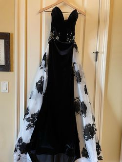 Mac Duggal Black Size 4 Pageant 50 Off Train Dress on Queenly