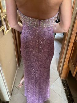 La Femme Purple Size 2 50 Off 70 Off Side slit Dress on Queenly