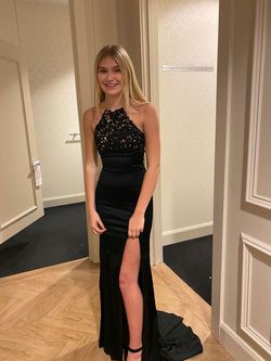Sherri Hill Black Size 00 Floor Length Prom Train Dress on Queenly