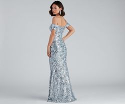 Style 05002-2405 Windsor Black Size 4 Wedding Guest Mini Sequin Side slit Dress on Queenly