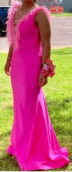 Jessica Angel Pink Size 4 Prom Military Straight Dress on Queenly