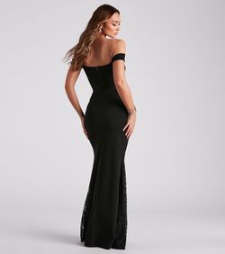 Style 05002-6837 Windsor Black Size 0 Tall Height Mini Side slit Dress on Queenly