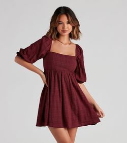 Style 05102-4717 Windsor Red Size 4 Ruffles Sleeves Cocktail Dress on Queenly