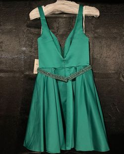 Alyce Green Size 4 Military Emerald A-line Dress on Queenly