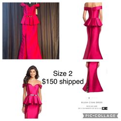 Blush Prom Red Size 2 Blush Straight Dress on Queenly