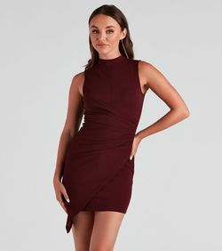 Style 05101-1786 Windsor Red Size 0 Tall Height Mini Cocktail Dress on Queenly
